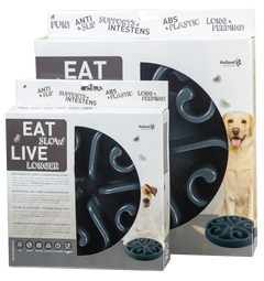 Eat Slow Live Longer Original Slow Feeder — Grey, Small