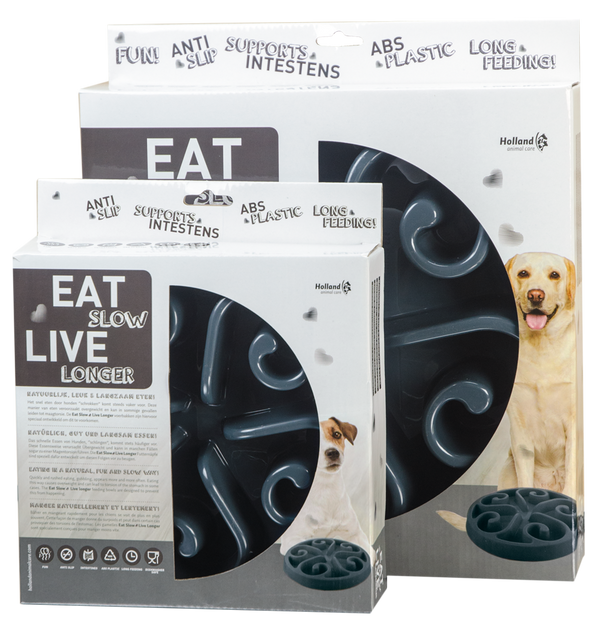 Eat Slow Live Longer Original – Grey (Small)