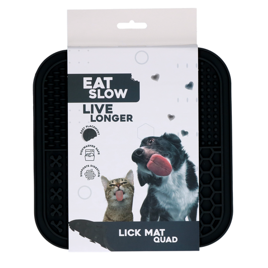 Eat Slow Live Longer Lick Mat Quad