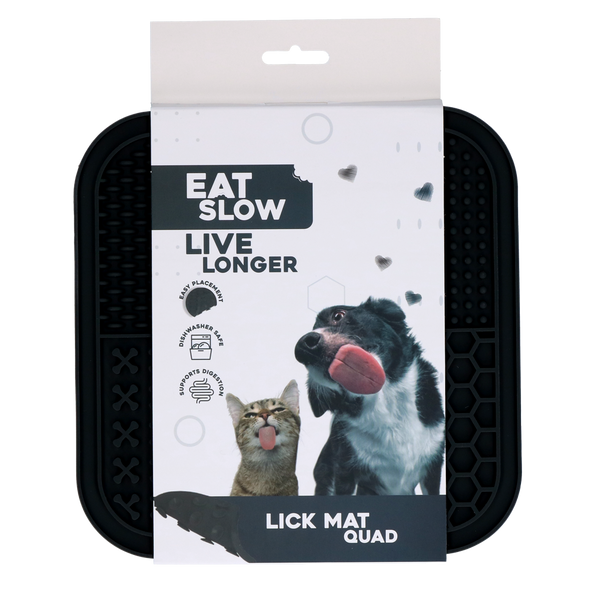 Eat Slow Live Longer Lick Mat Quad