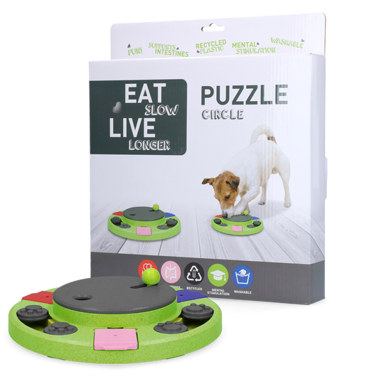 Eat Slowly Live Longer Puzzle Circle