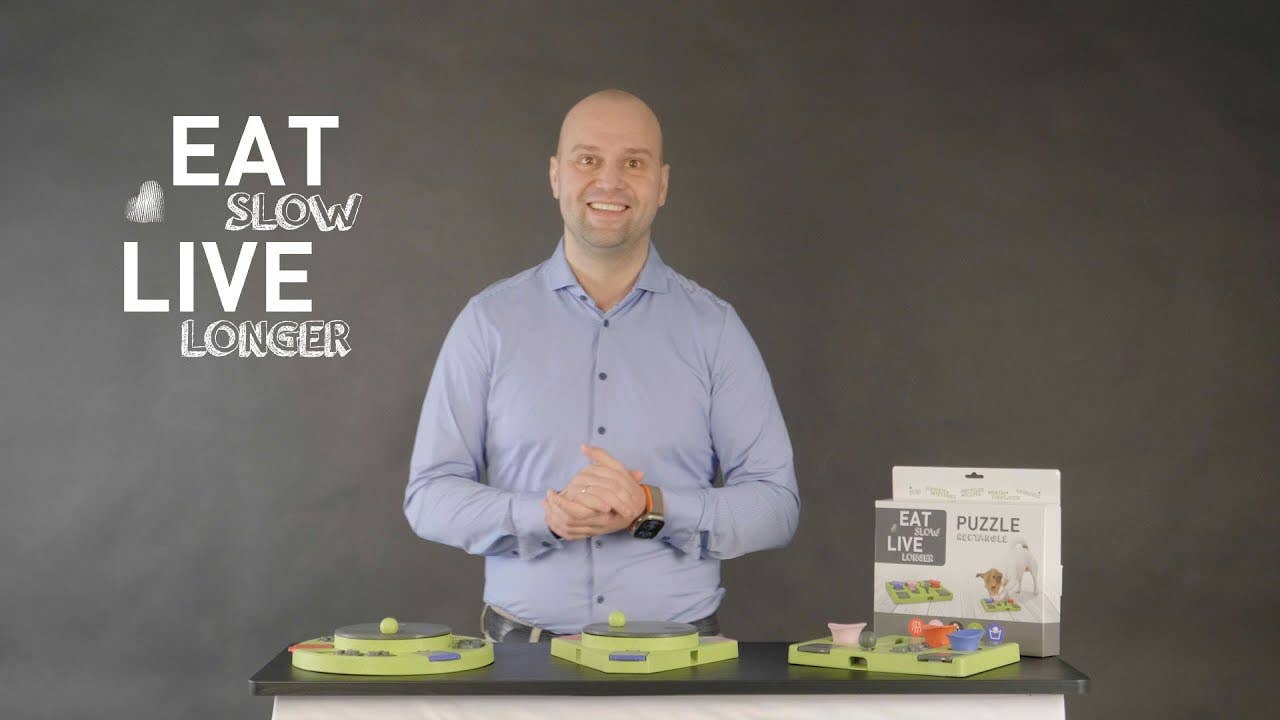 Eat Slowly Live Longer Puzzle Circle